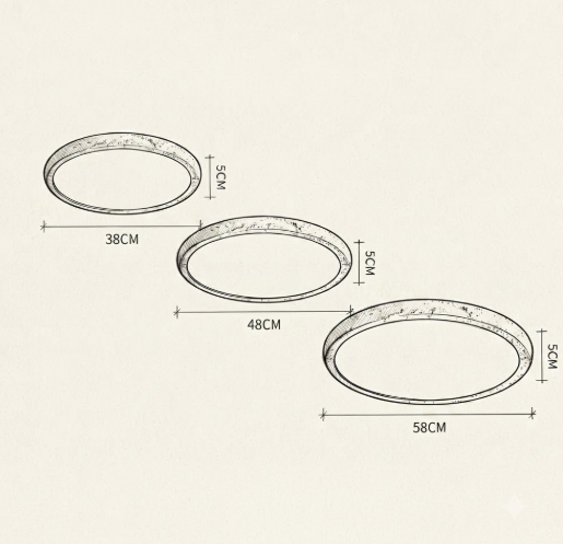 Plafonnier | RIM — schéma dimensions