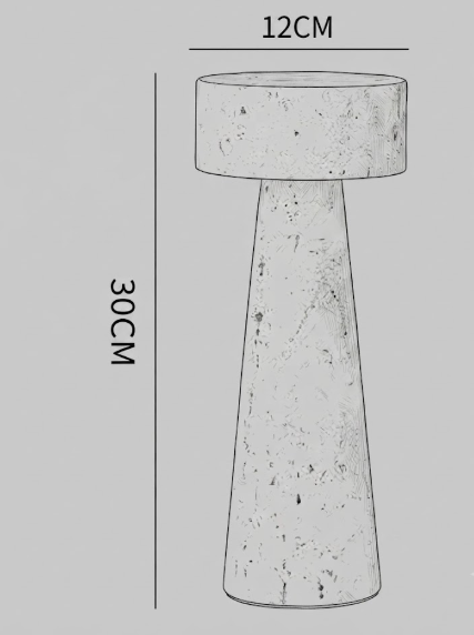 Lampe de table | DOLM — schéma dimensions