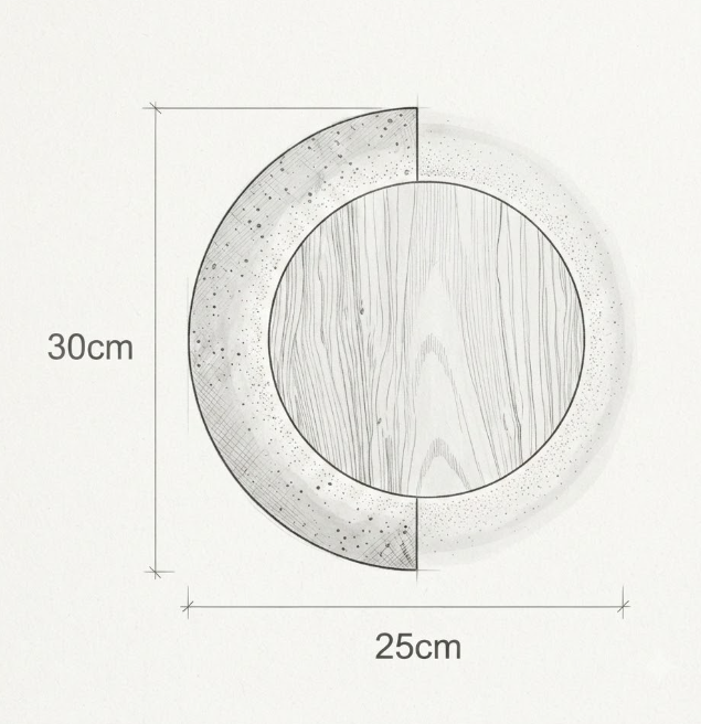 Applique murale | CRESO — schéma dimensions