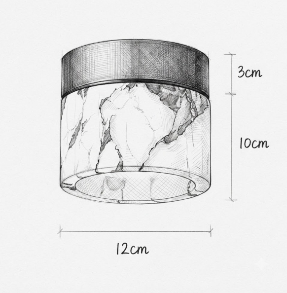 Plafonnier | BRECCA — schéma dimensions