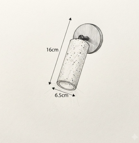 Applique murale | TORCA — schéma dimensions